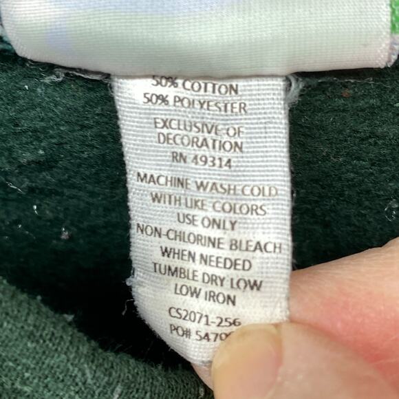 GEORGE MASON UNIVERSITY Hoodie Adult M CHAMPION Patriots Fairfax VA Green - Picture 8 of 11